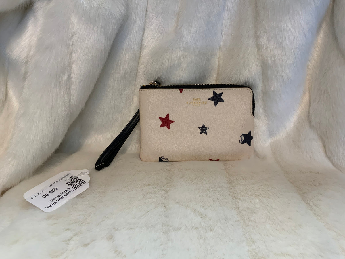 Coach Red, White, & Blue Wallet