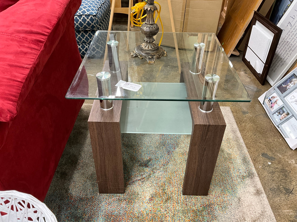 Modern Glass End Table
