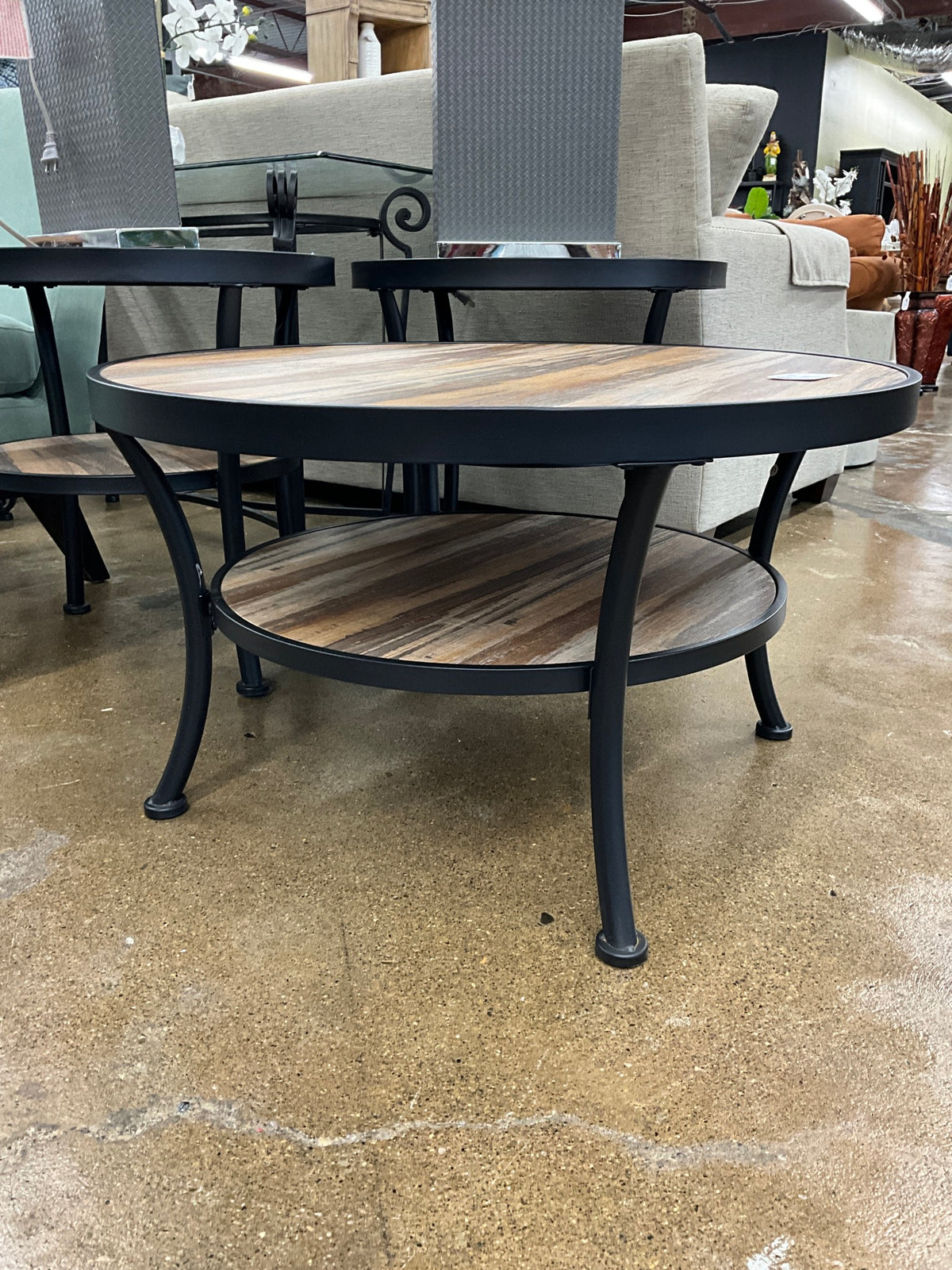 Wood & Metal Coffee Table