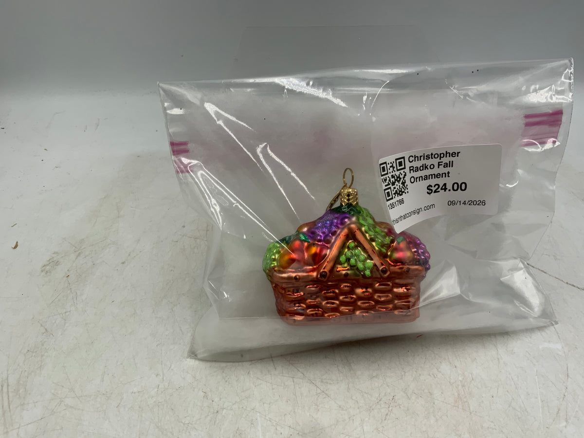 Christopher Radko Fall Ornament