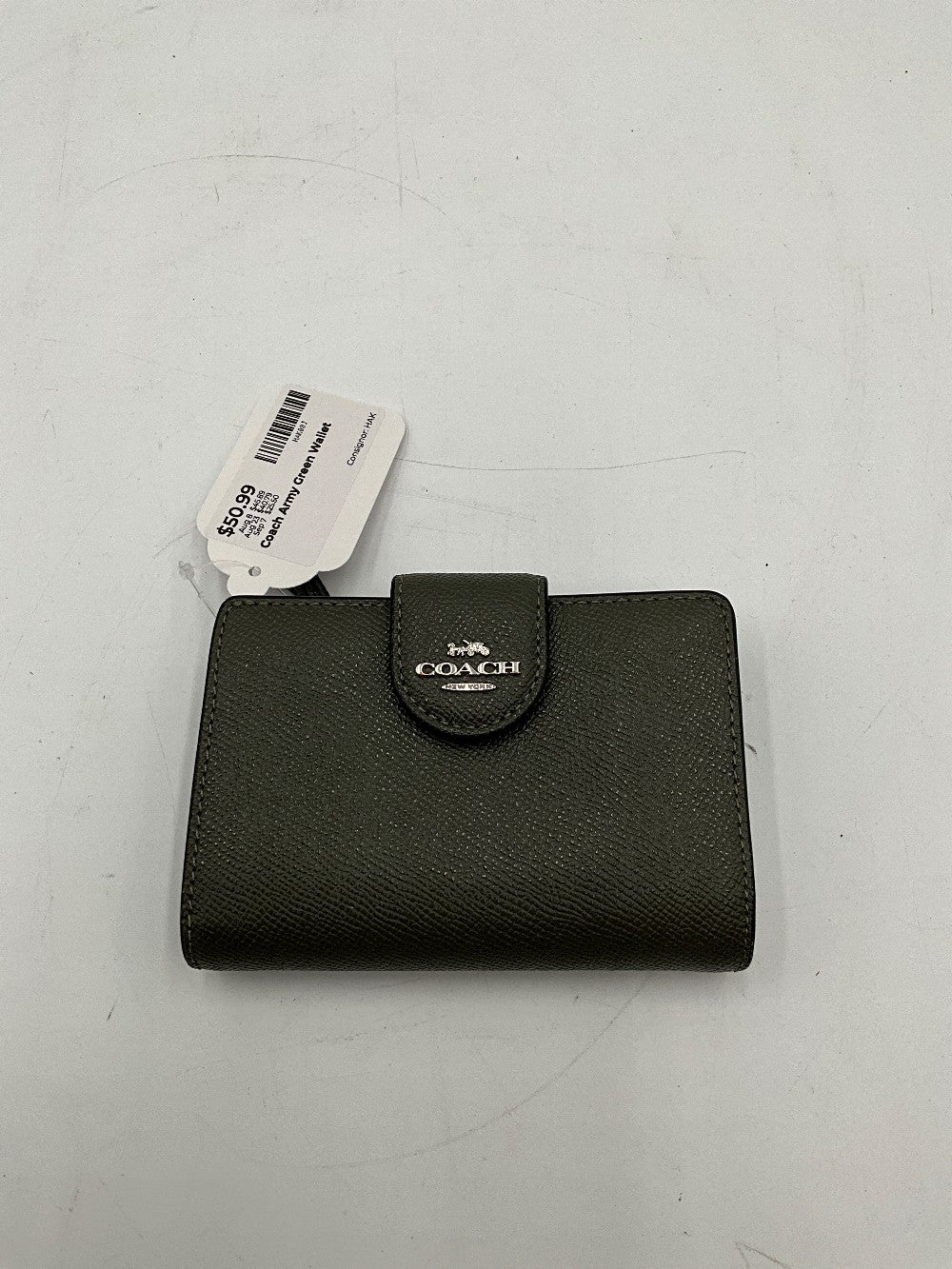 Coach Army Green Wallet