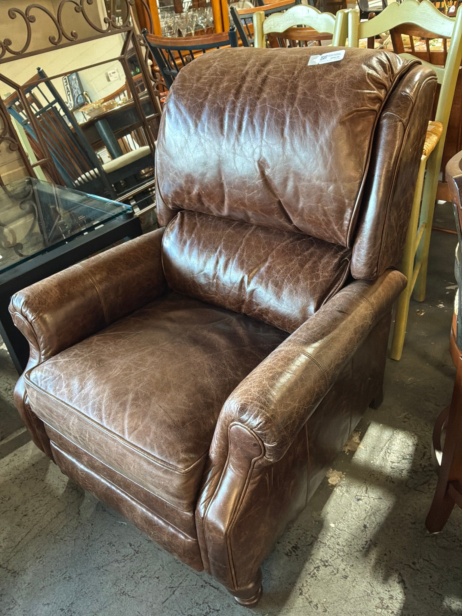 Smith Brothers Leather Recliner