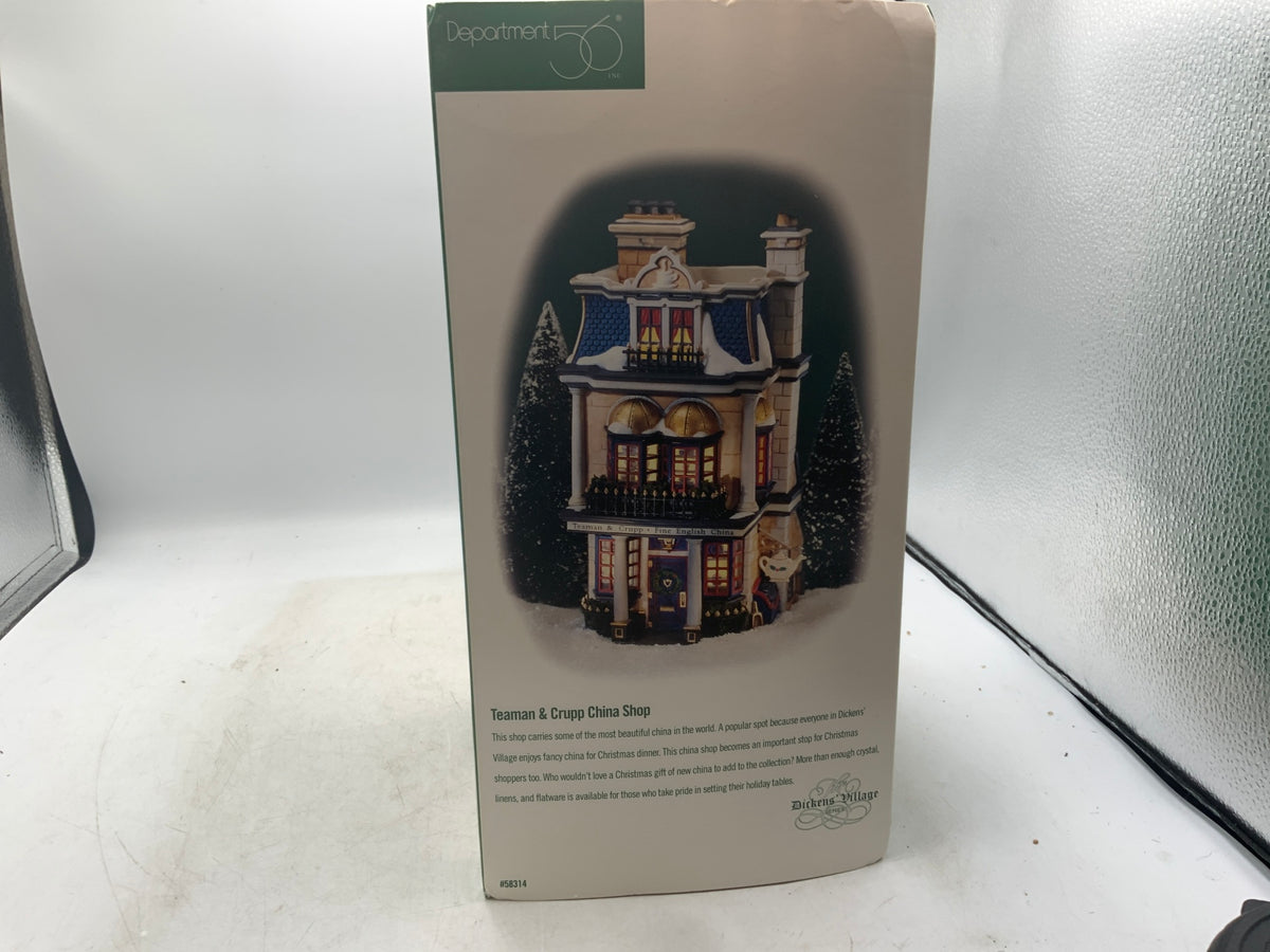 Dept 56 Teaman & Crupp China Shop