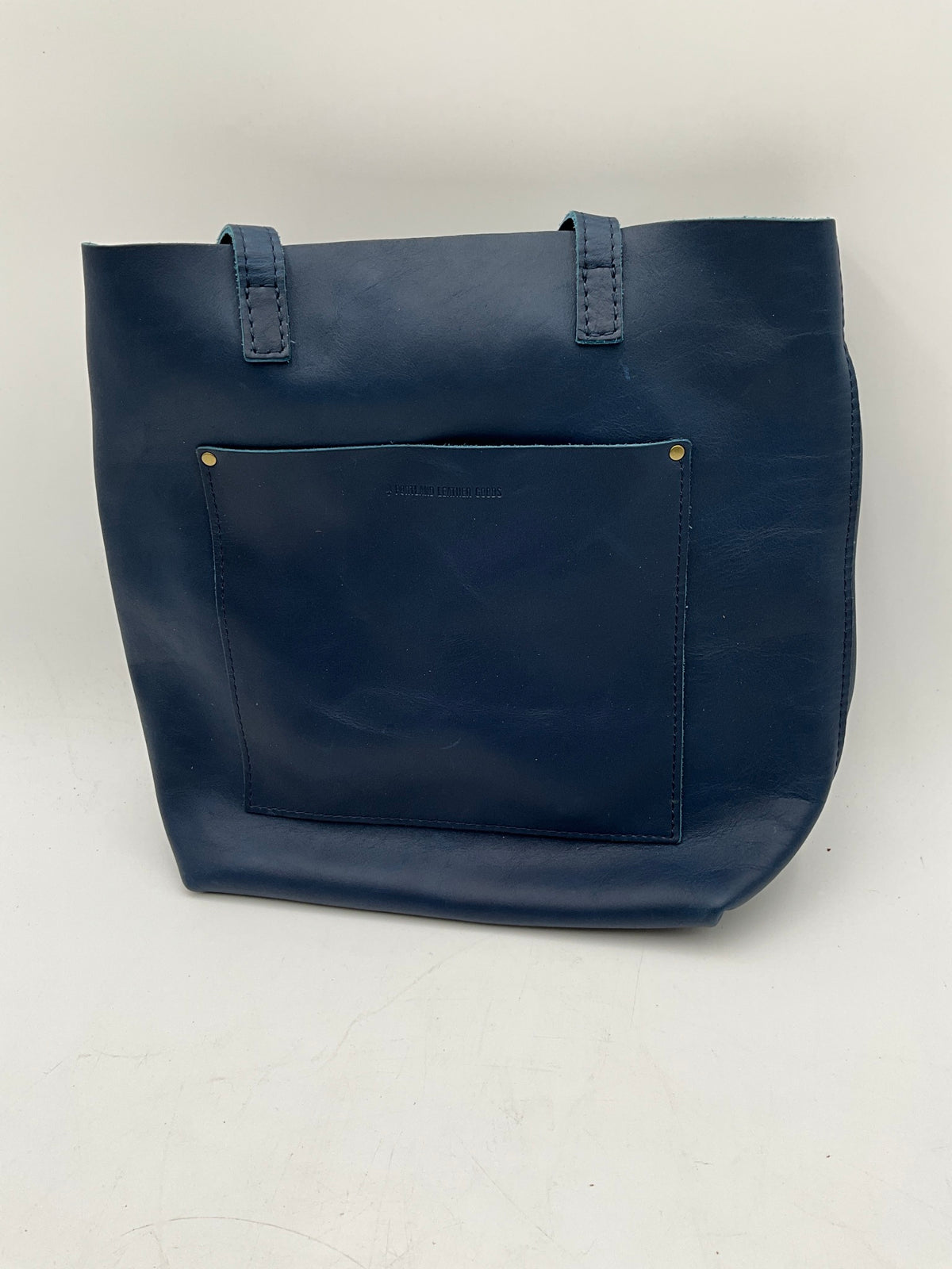Portland Leather Blue Tote