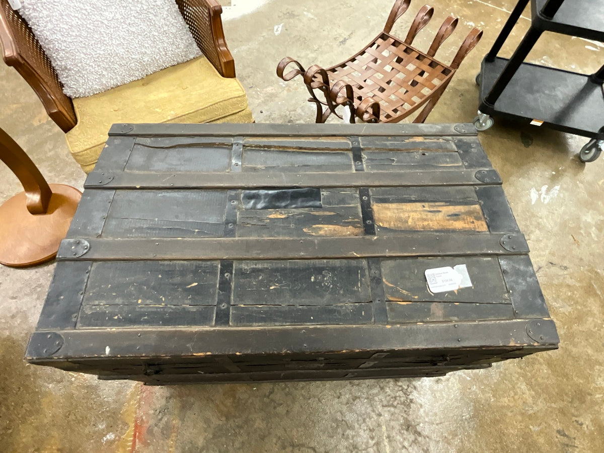 Antique Black Trunk