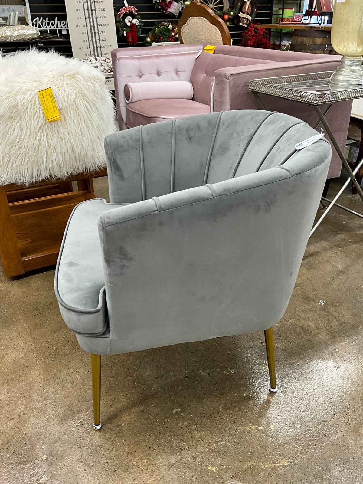Grey Accent Chair