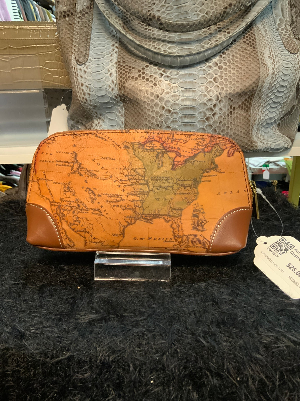 Anna Map Cosmetic Bag