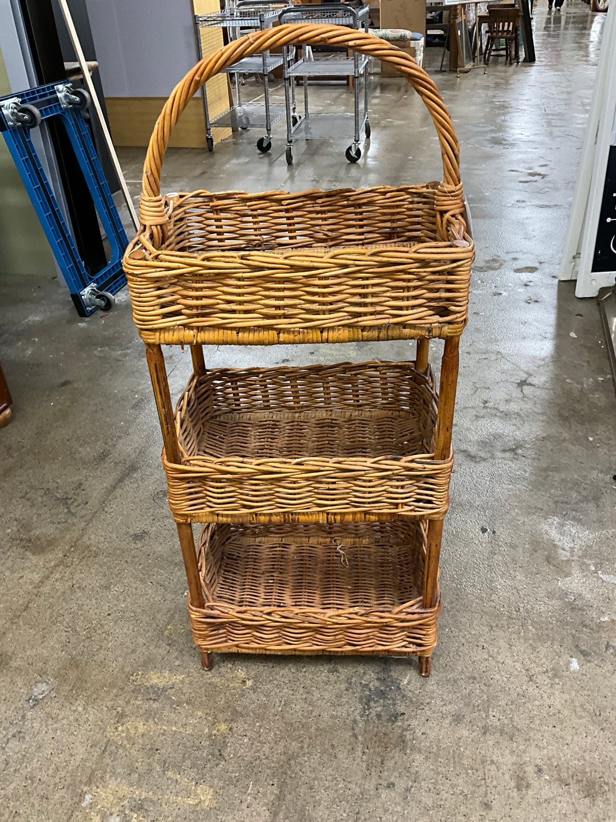3 Tier Wicker Stand