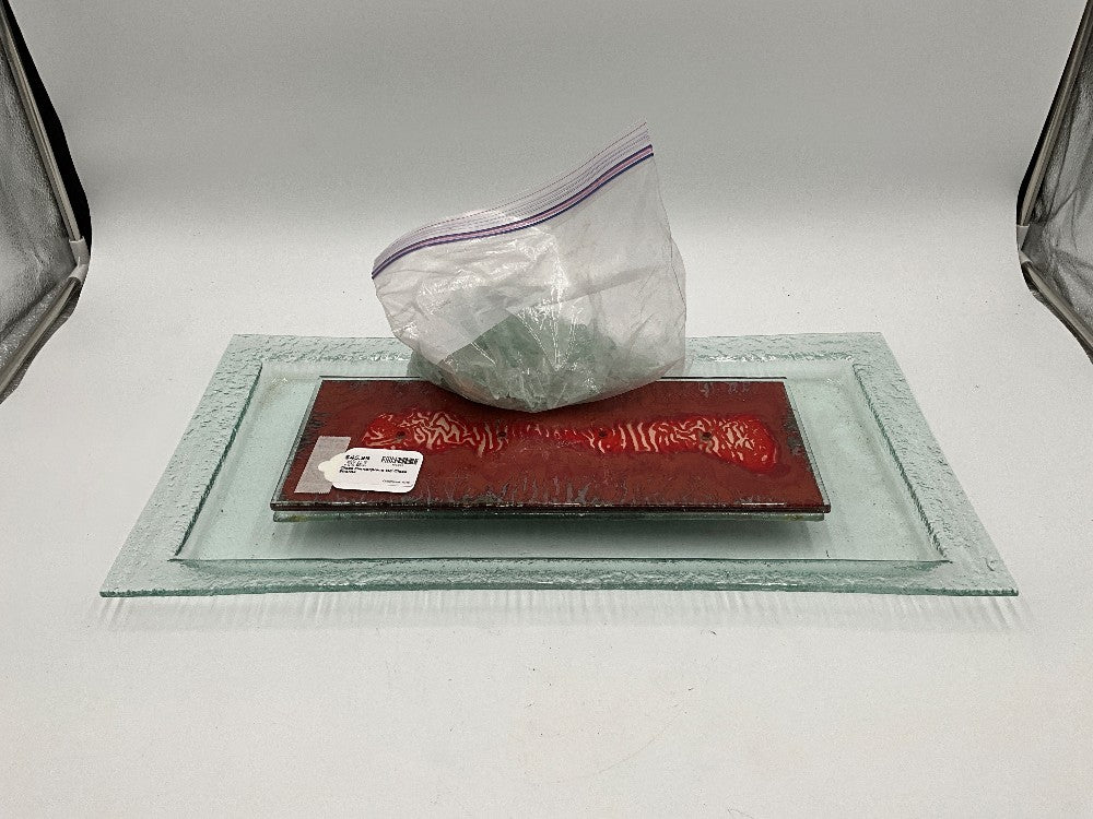 Glass Centerpiece W/ Glass Shards