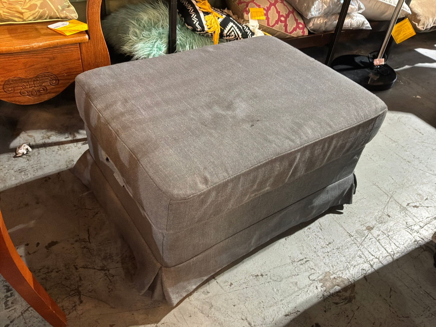 Grey Ottoman