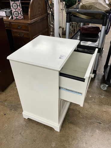 Ballard Design White 2 Drawer File Cabinet