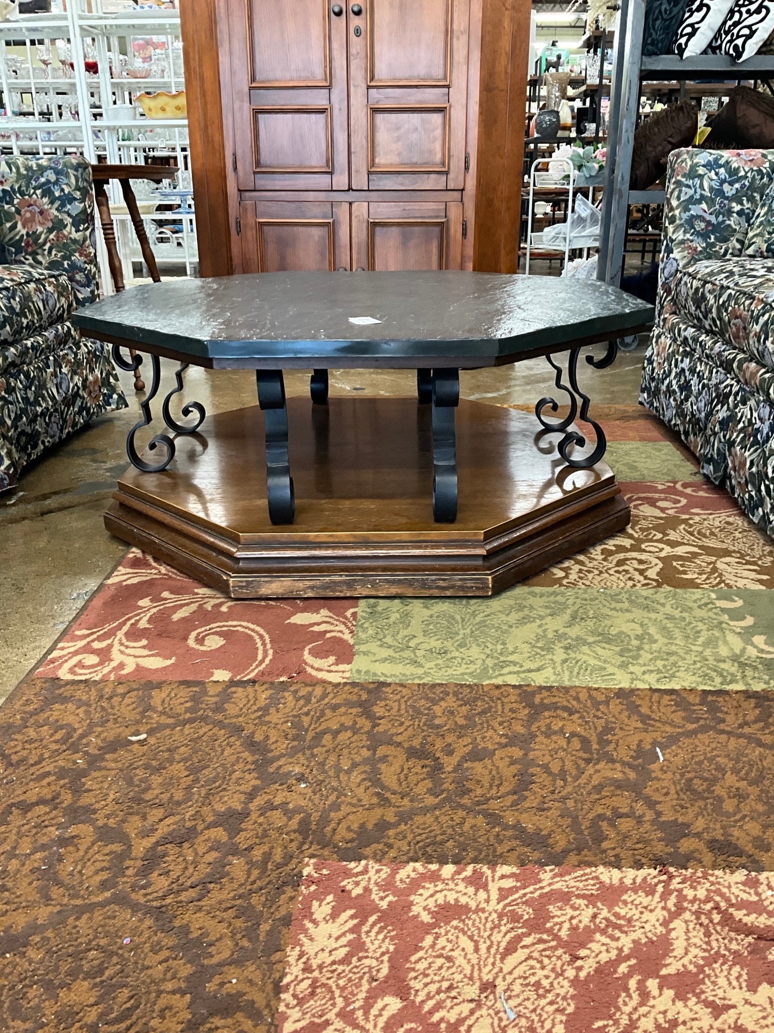Stone Top Coffee Table