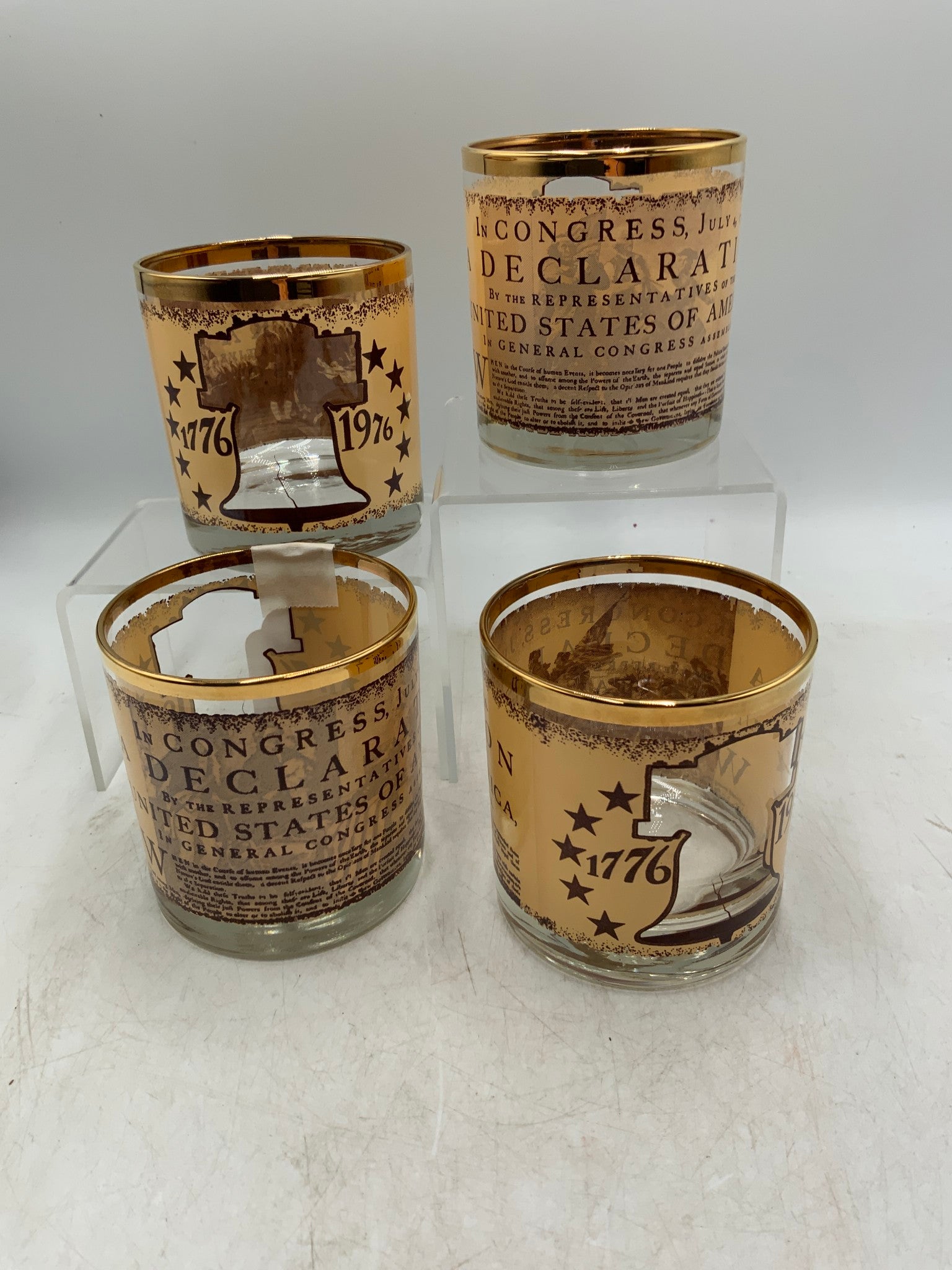 1776 Glasses Set of 4