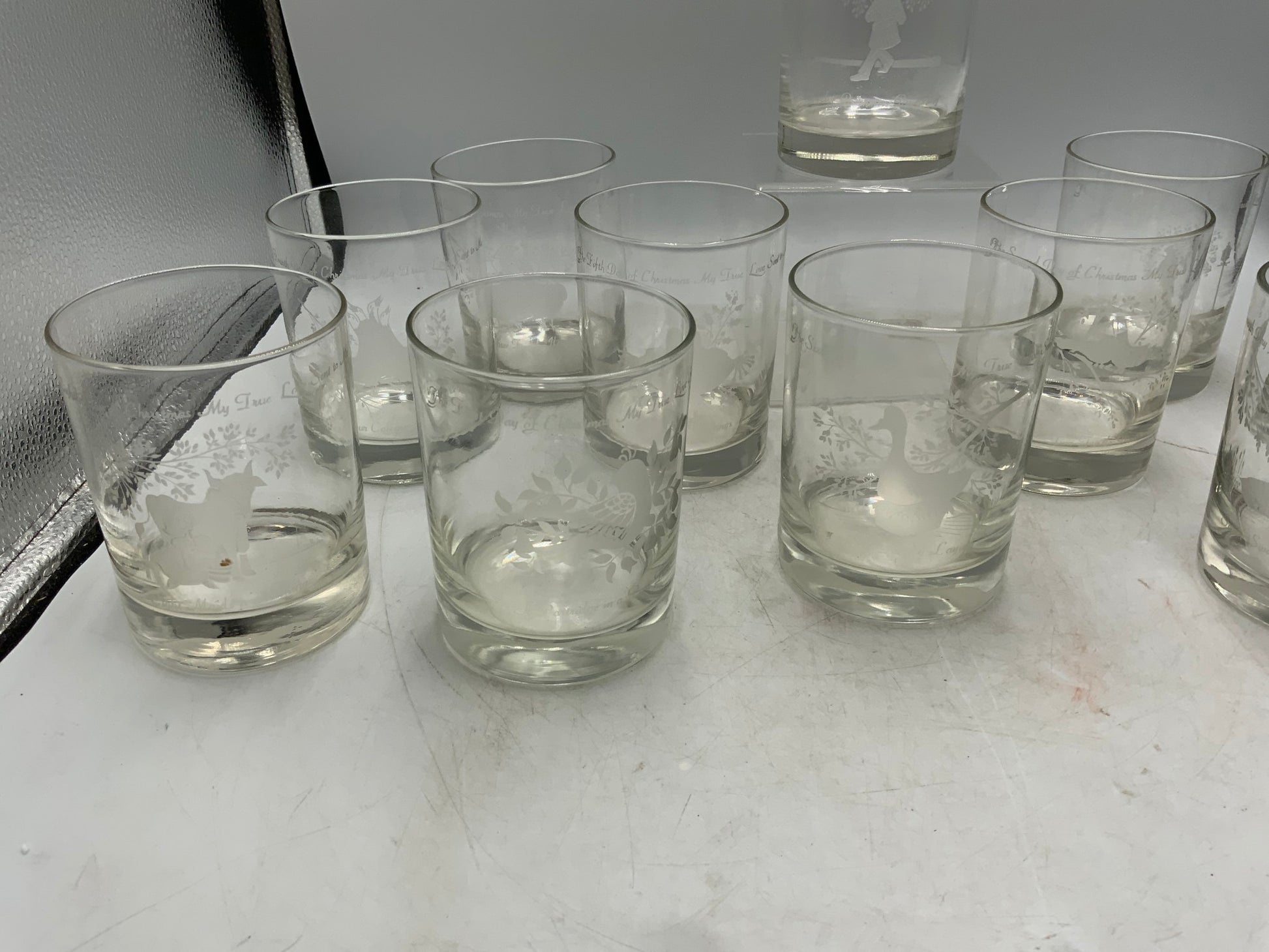 12 Days of Christmas Glasses - Set of 12