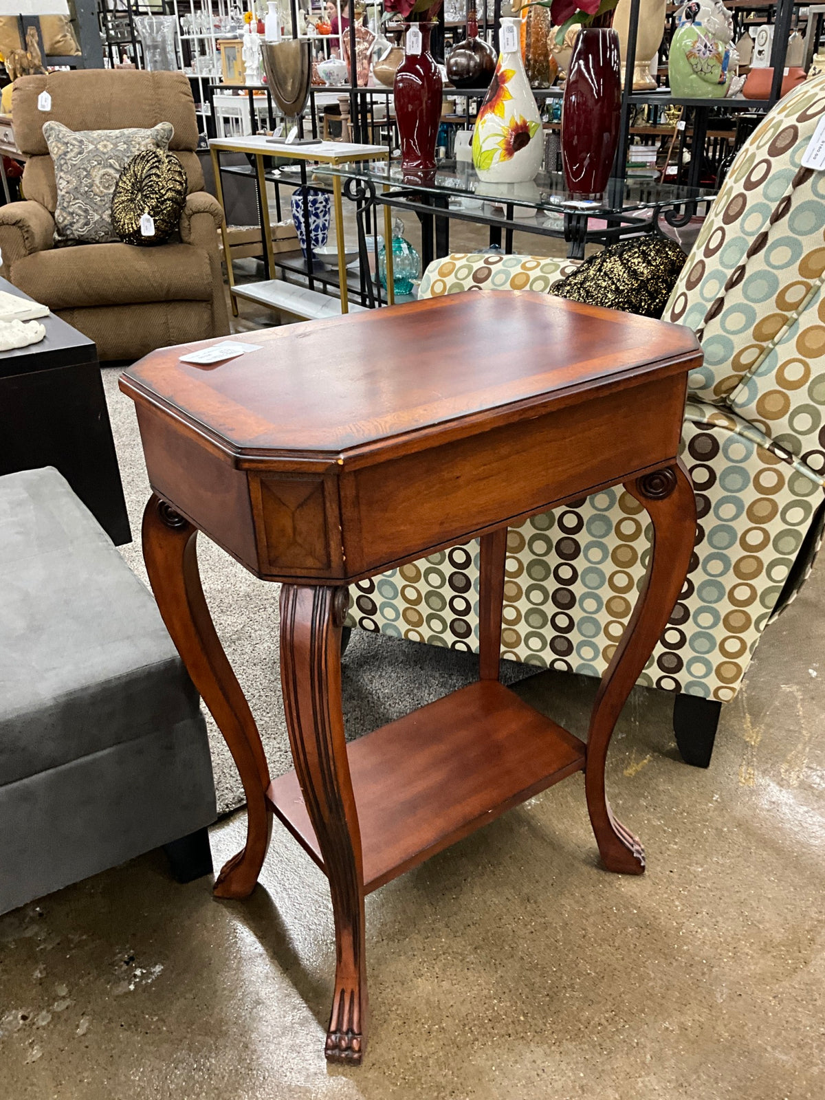 Wood End Table w/ Drawer