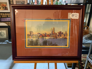 Skyline/Ohio River Framed Art