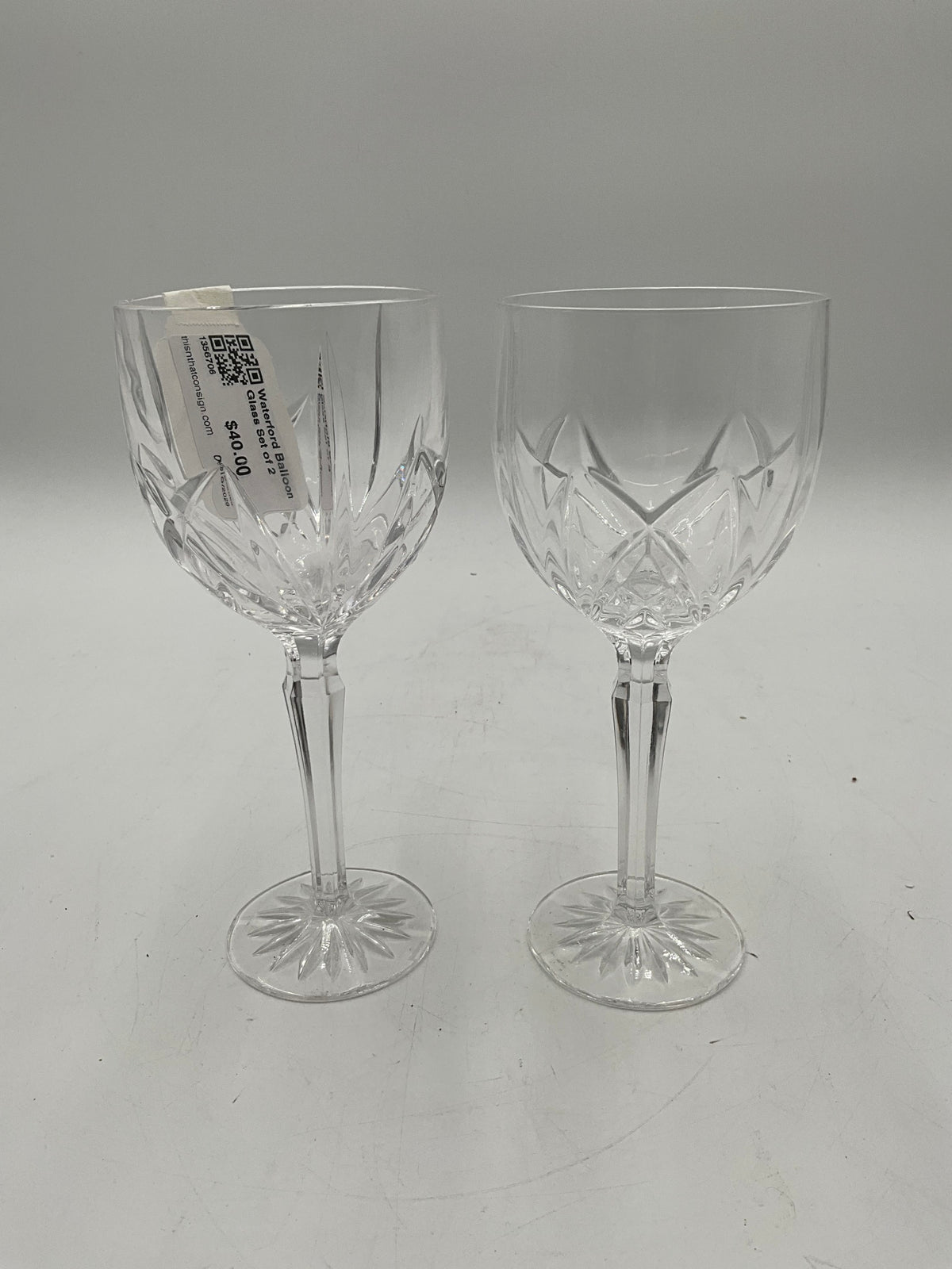 Waterford Balloon Glass Set of 2