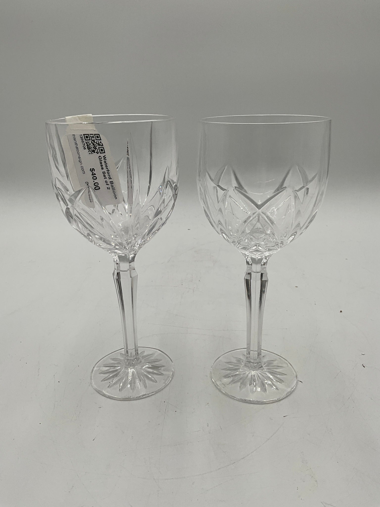 Waterford Balloon Glass Set of 2