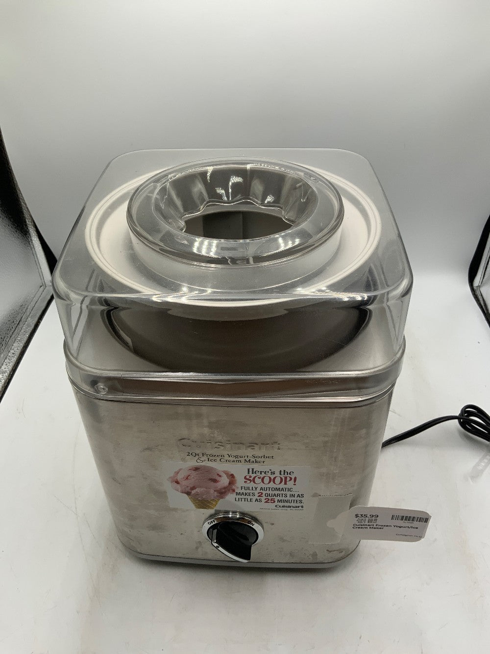 Cuisinart Frozen Yogurt/Ice Cream Maker