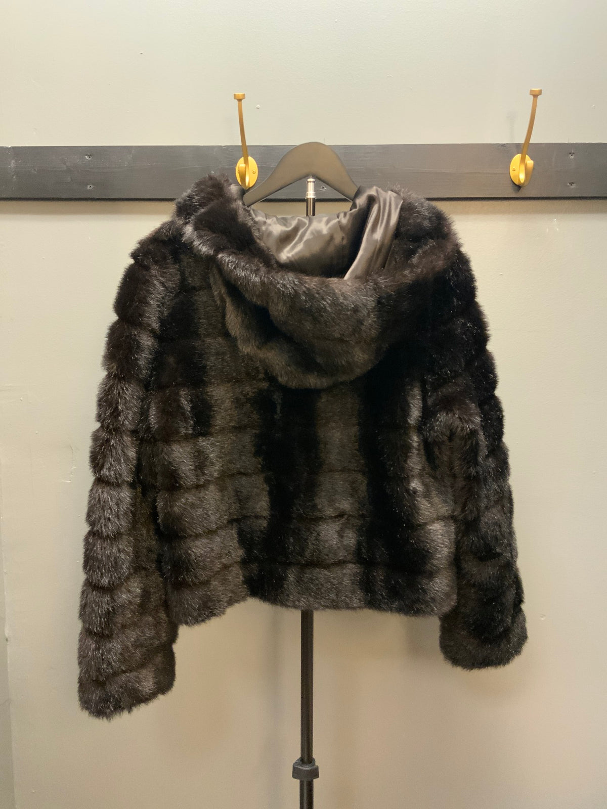 Nine West Fur Coat Sz M