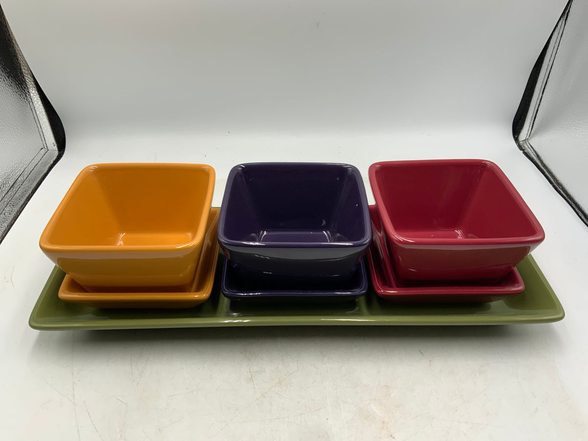Pampered Chef 7 pc Serving Dish Set