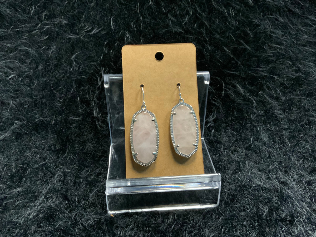 Kendra Scott Earrings Silver and Pink