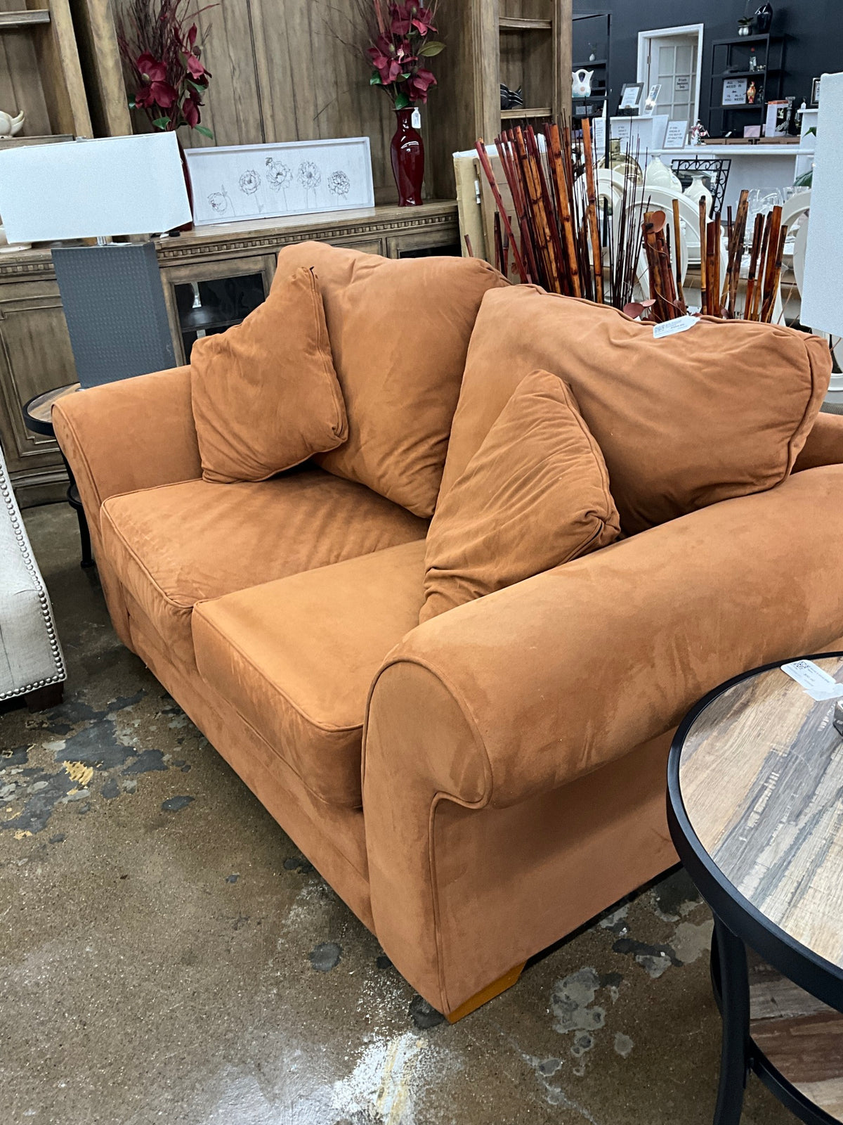 Sofa Express Butterscotch Loveseat