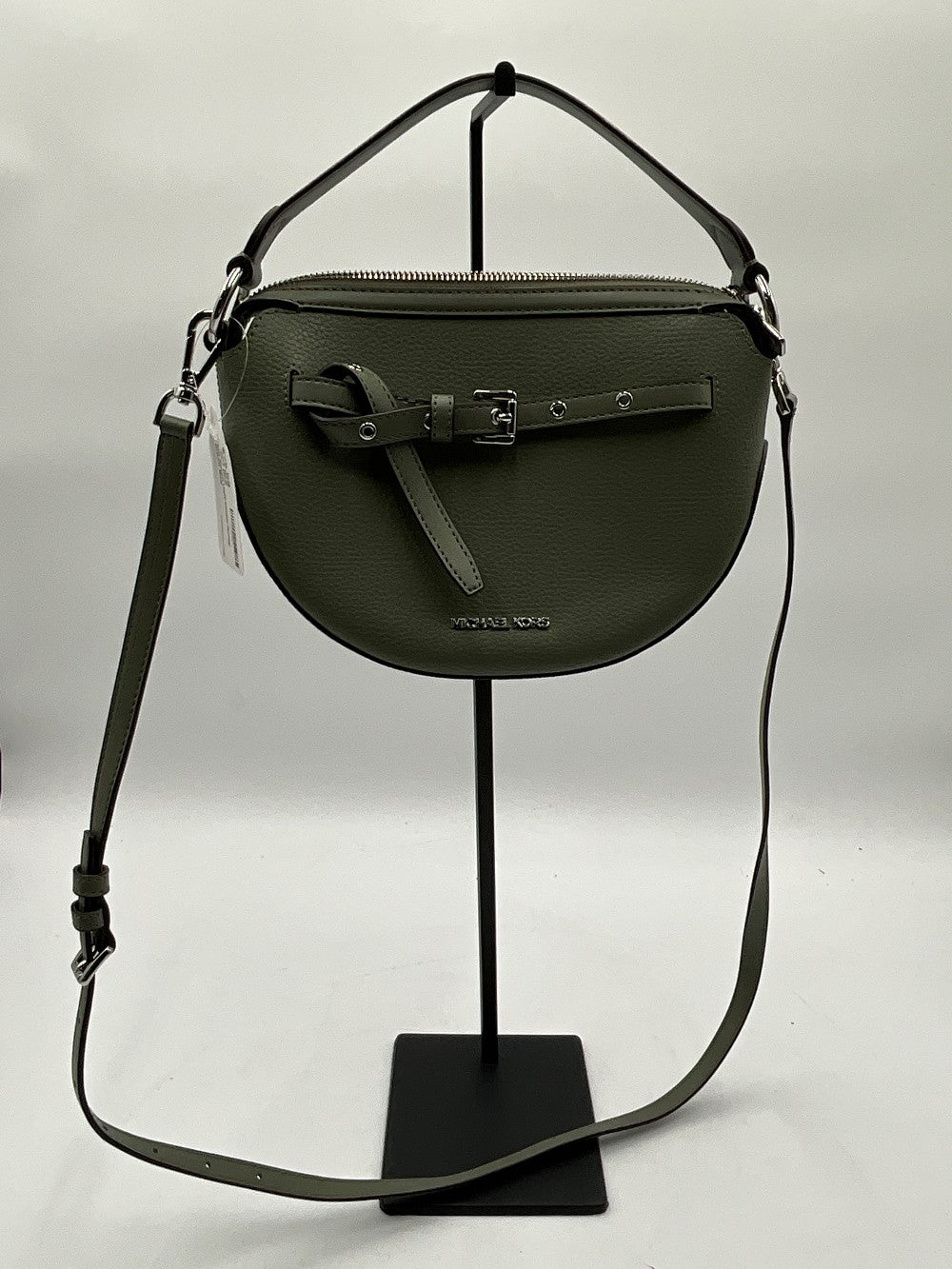 MK Small Half Moon Army Green Bag