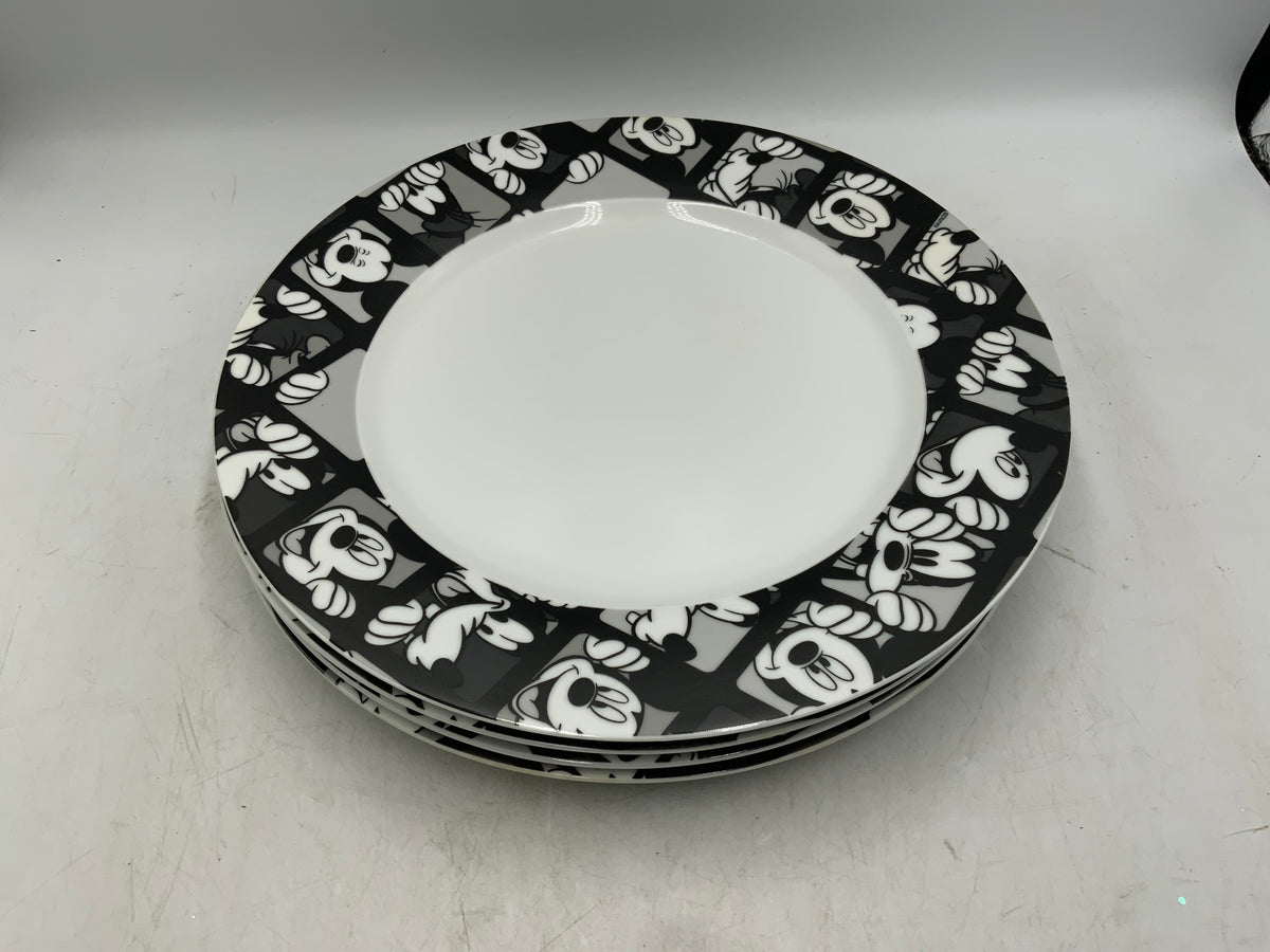 Disney Mickey Mouse Plates Set Of 4