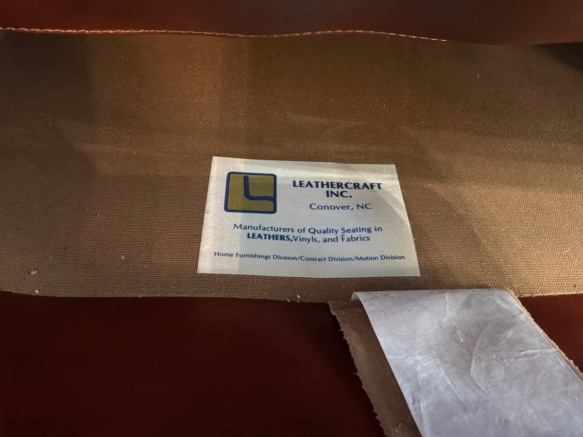 1970's MCM Leathercraft Chair with Ottoman