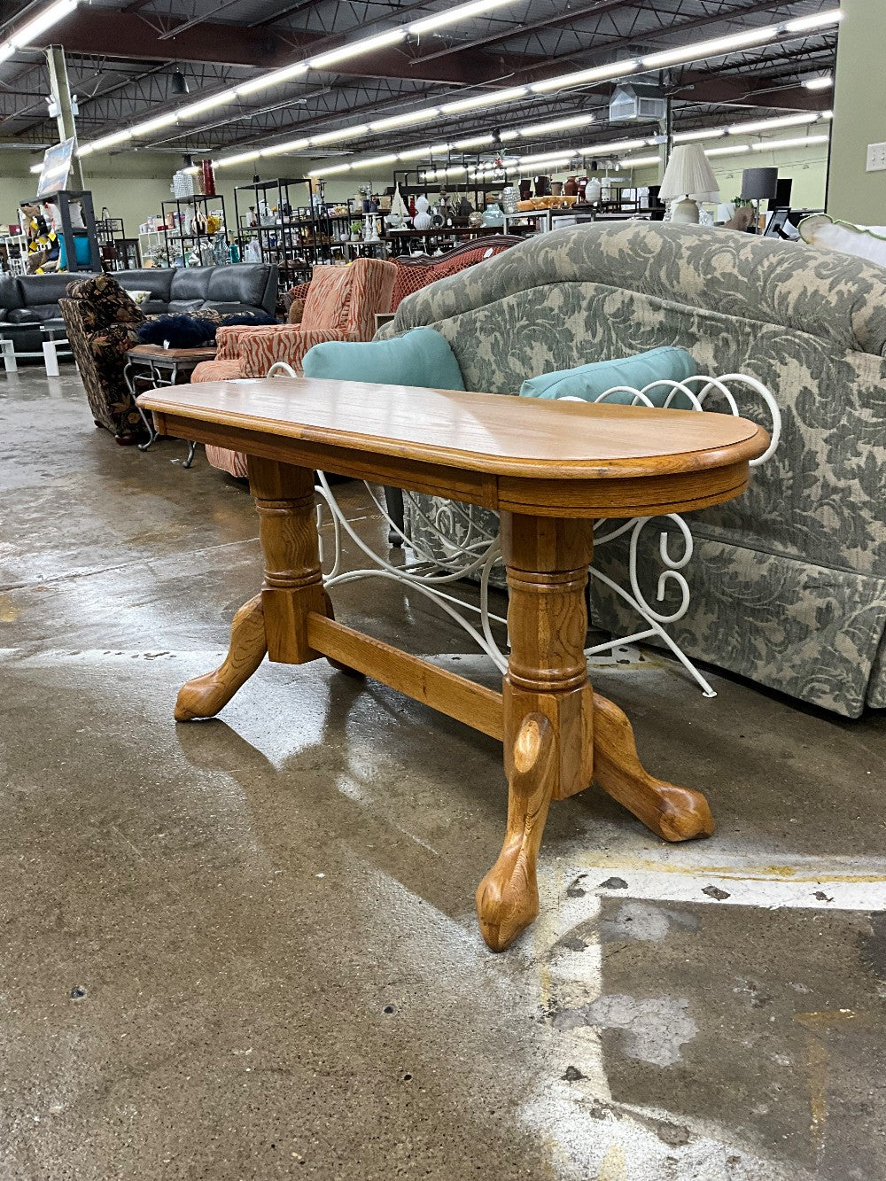 Solid Oak Sofa Table