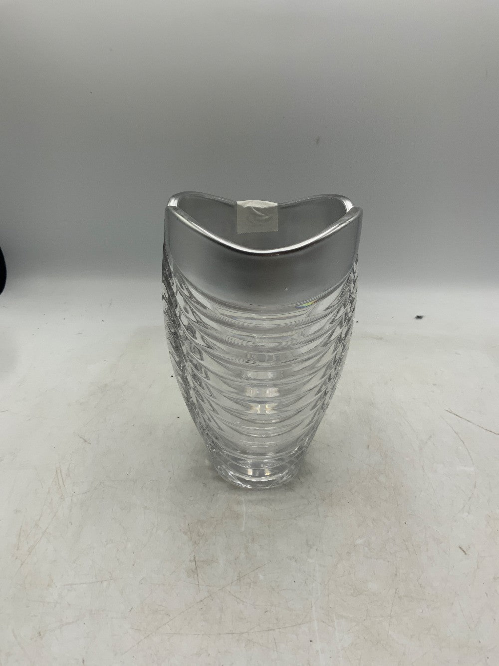 Azzuro Silver Rim Vase