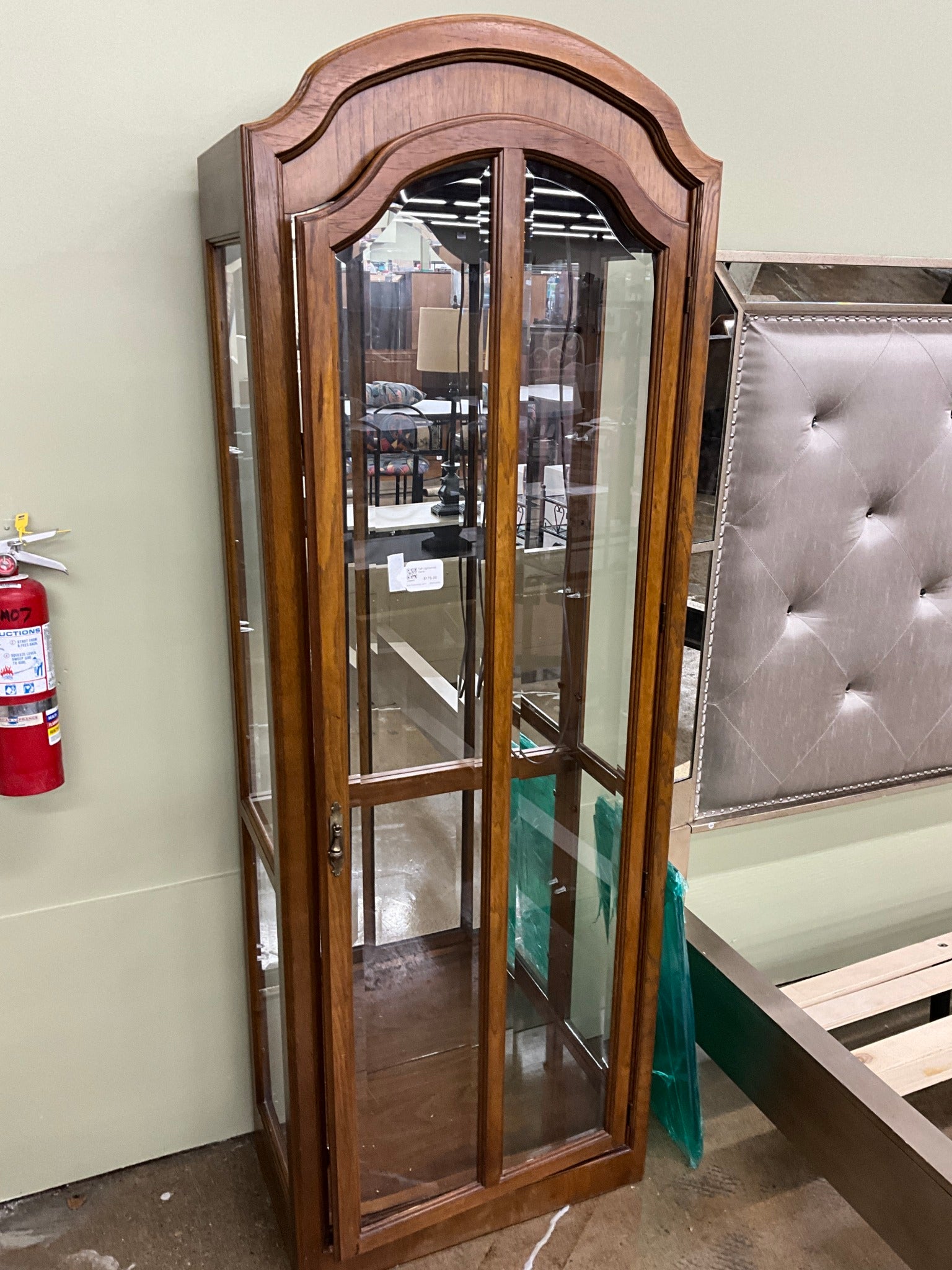 Tall Lightwood Curio