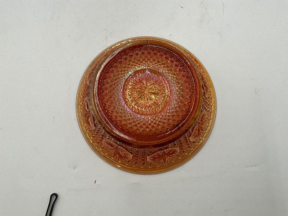 Marigold Carnival Glass Bowl