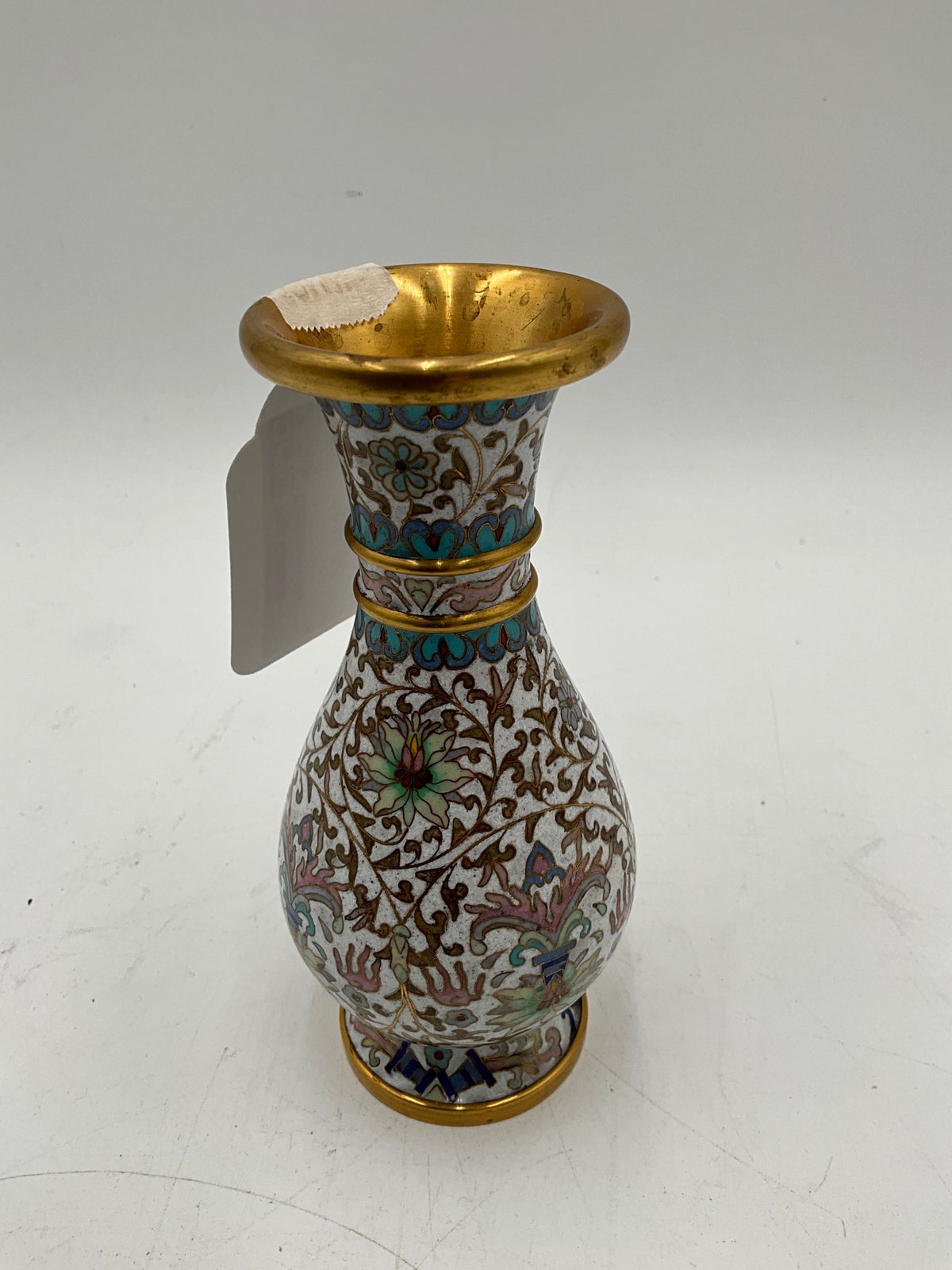 Vtg. Chinese Cloisonn Vase