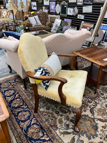 Yellow/ Gold Arm Chair