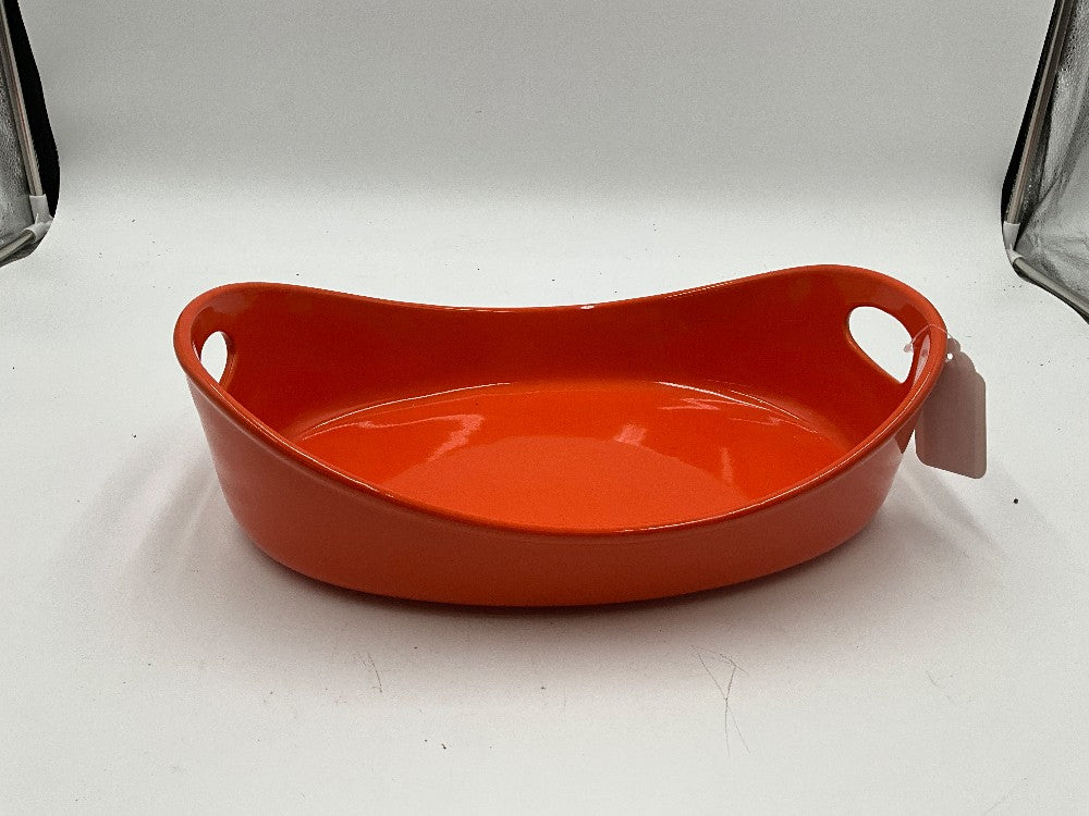 Racheal Ray 4 Qt. Orange Large Oval Open Roaster
