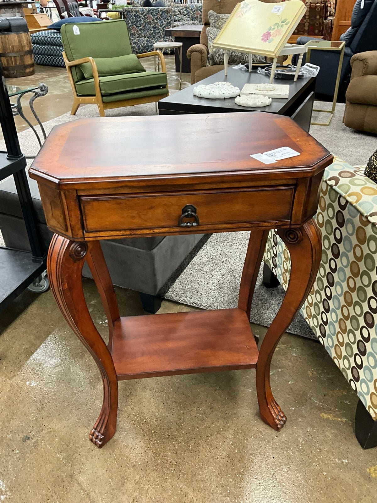 Wood End Table w/ Drawer