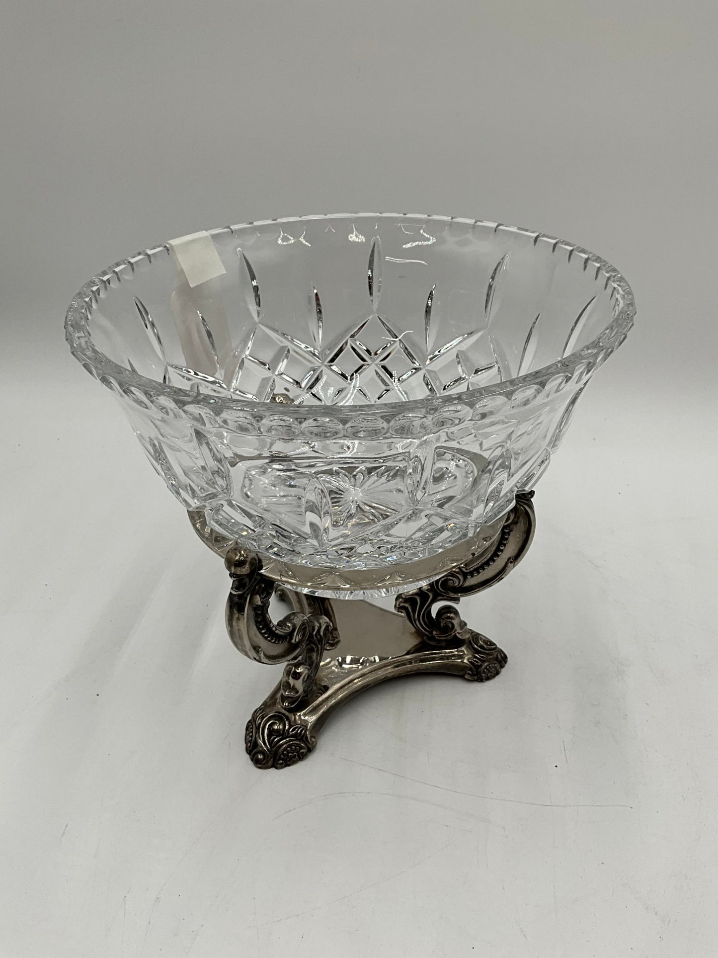 Godinger Victorian Revival Crystal Centerpiece on Stand