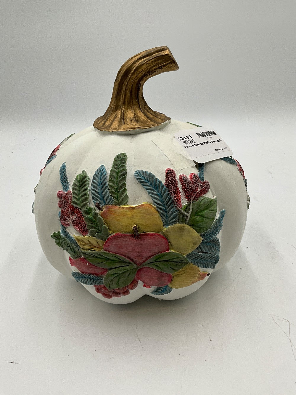 Plow & Hearth White Pumpkin