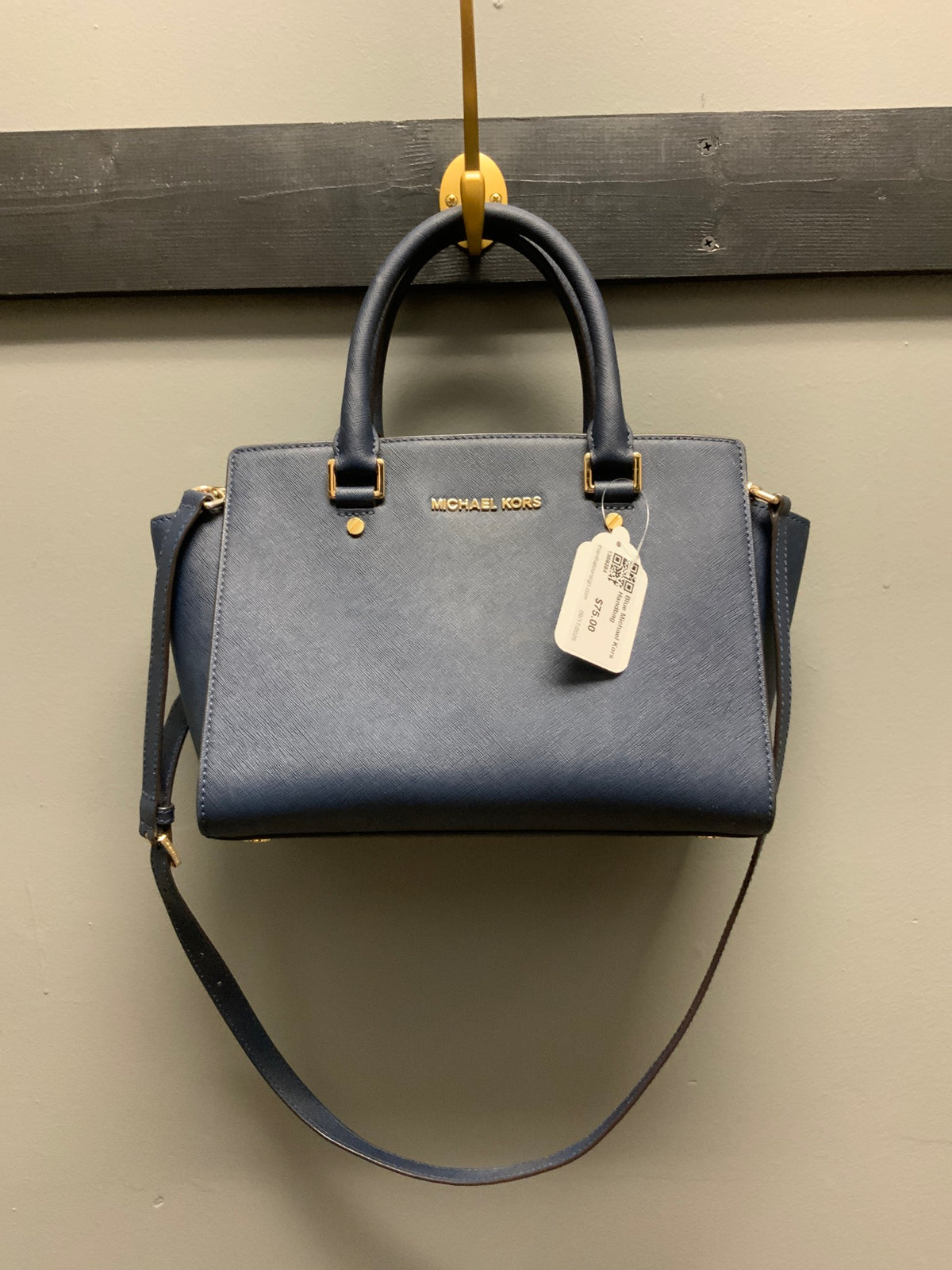 Blue Michael Kors Handbag