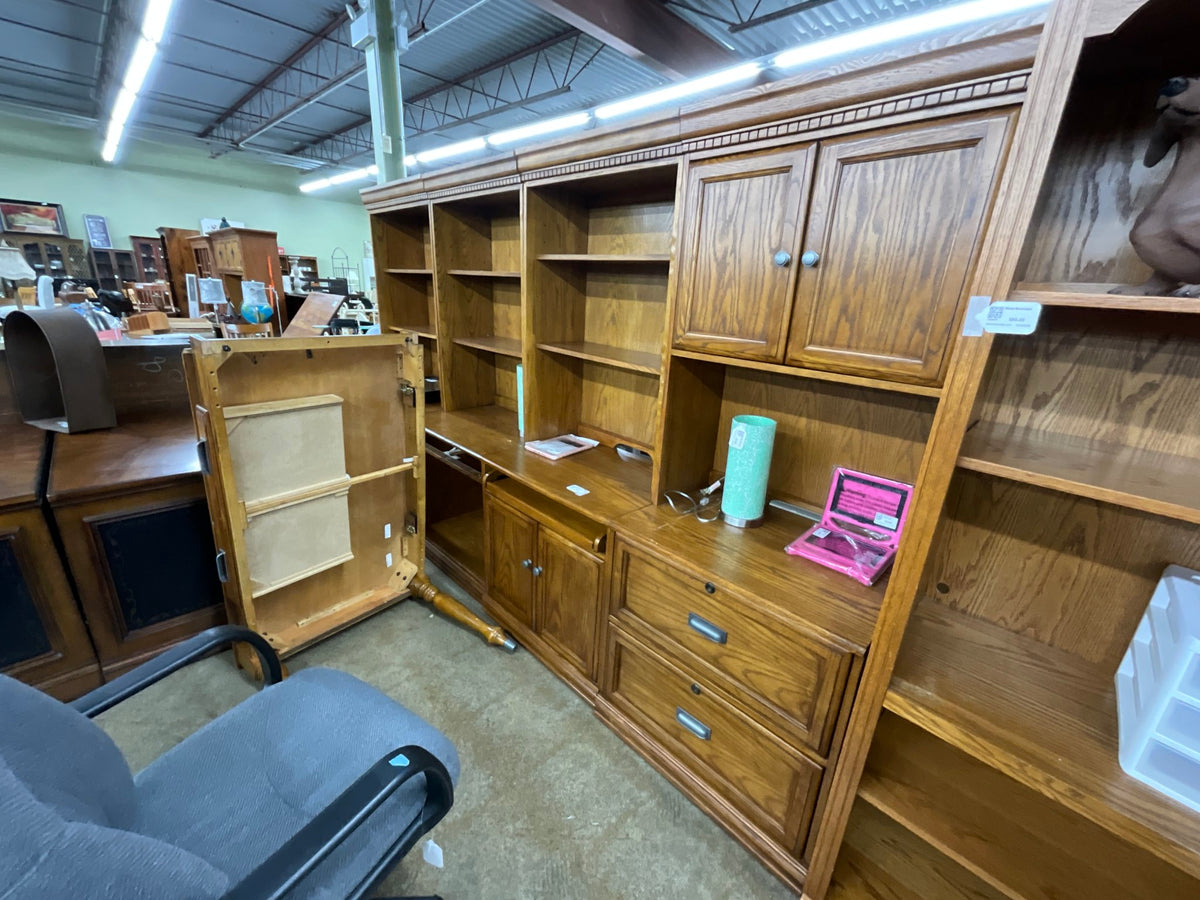 XL Ashley 5 Pc. Desk Wall Unit