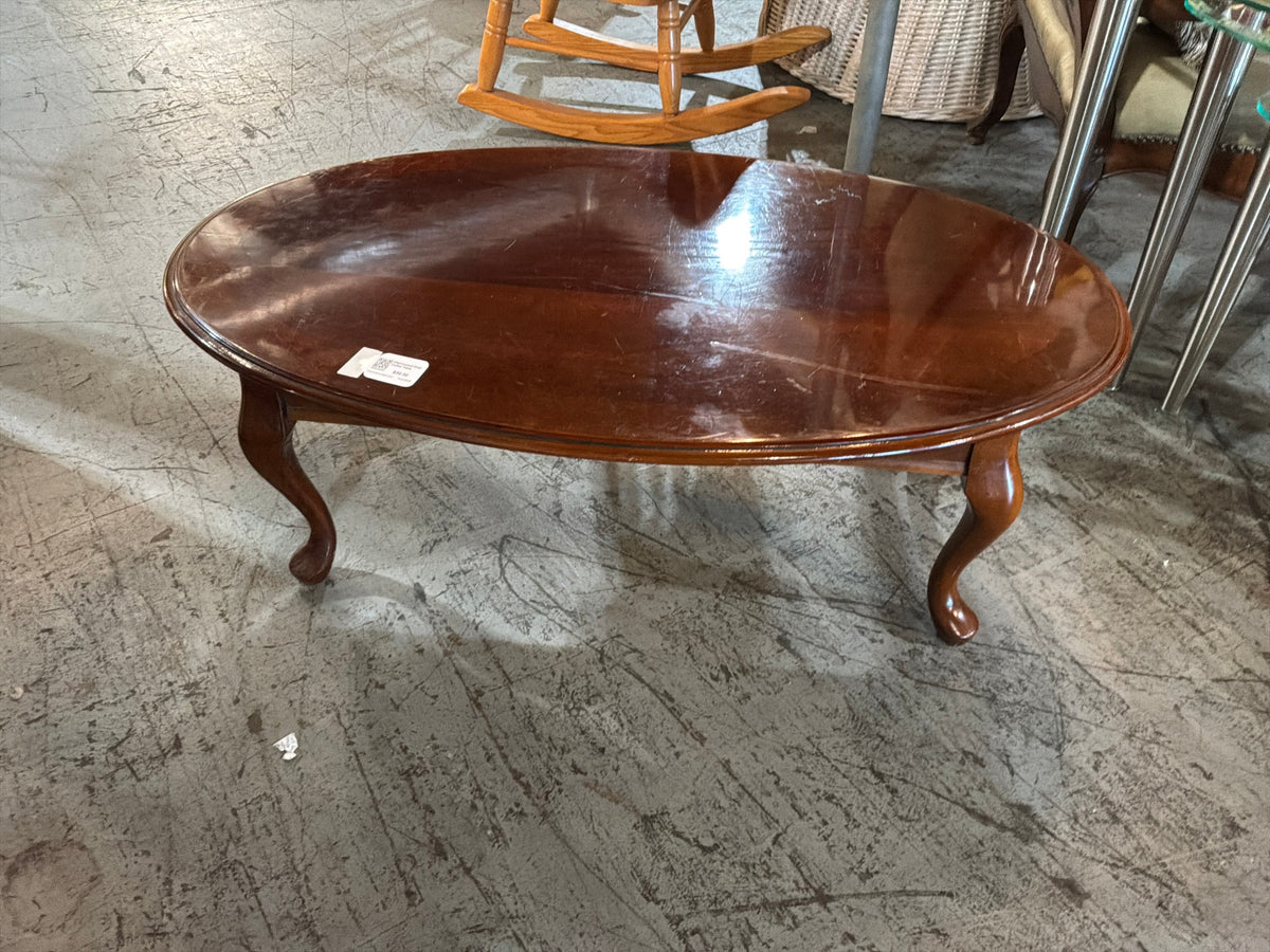 Cherrywood Oval Coffee Table