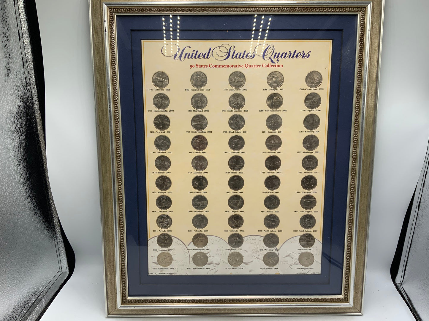 United States Quarters Framed Art