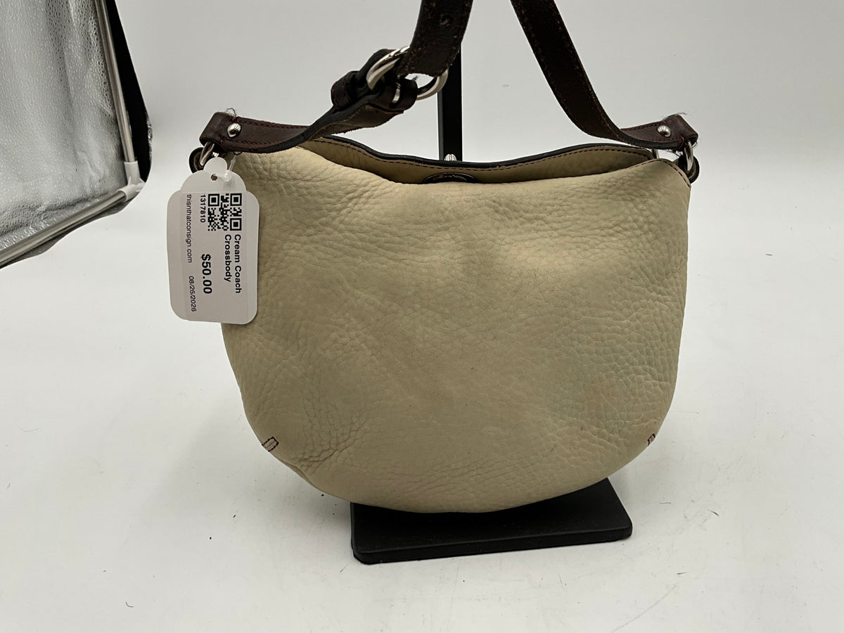 Cream Coach Crossbody