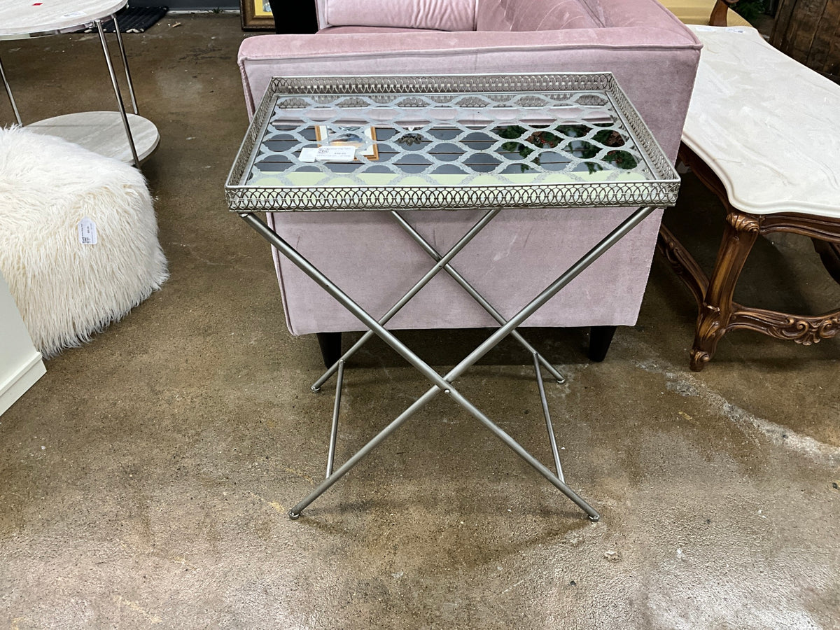 Silver Tray Table