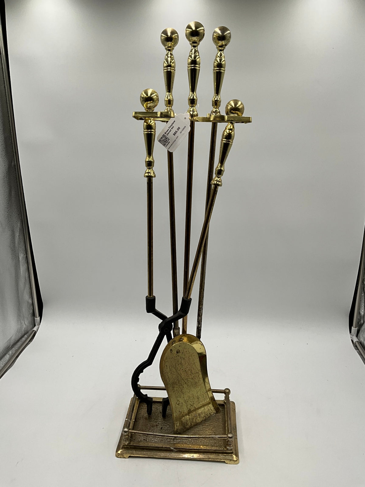 Brass Fireplace Utensil Set