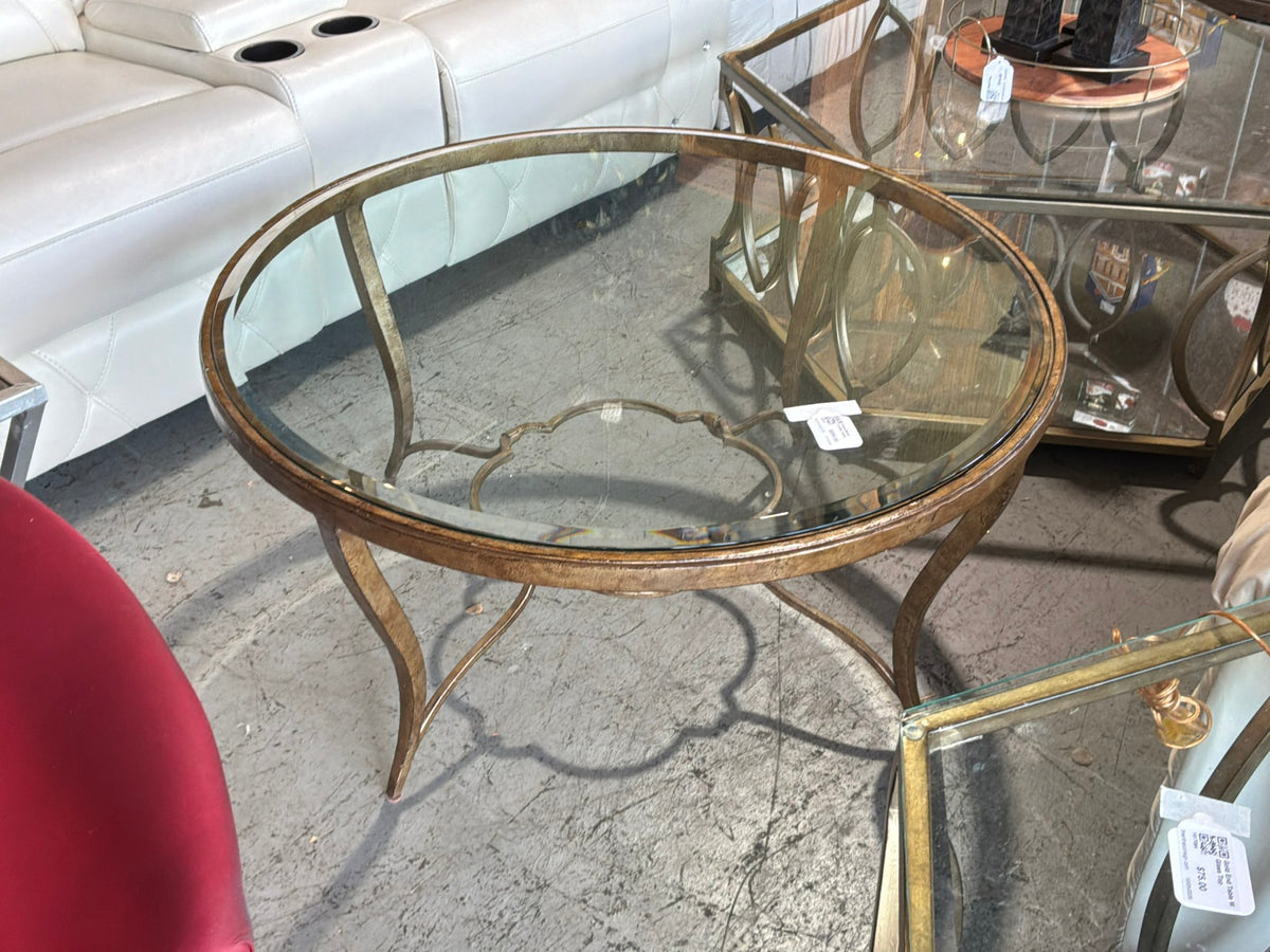 Glass/Metal Coffee Table