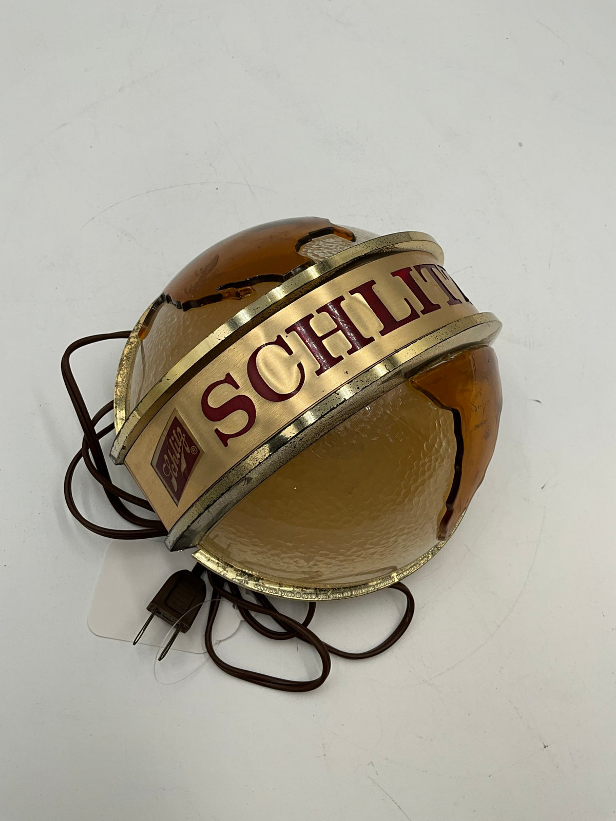 Vtg Schlitz Round Sign