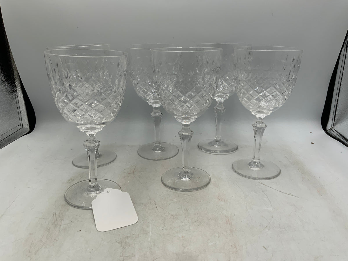 Crystal Wine Glasses Set of 6